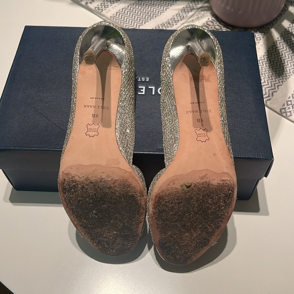Cole Haan Grand.os Antonia Metallic Pumps Sz 9 great condition super comfy - Picture 3 of 4